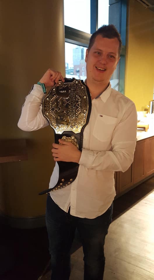 Picture of me in Denver with UFC belt